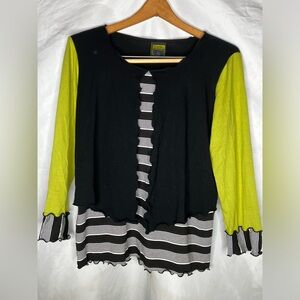 Sondra Sardis Lagenlook patchwork top
